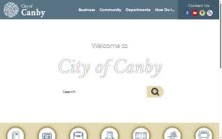 Canby Public Library website