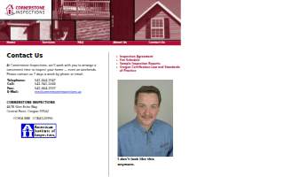 Cornerstone Inspections website