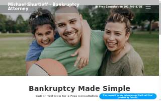 Michael Shurtleff - Bankruptcy Attorney website