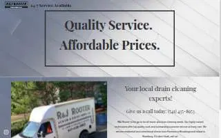 RJ Rooter Drain Service website
