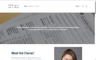 Doing Taxes 4U website