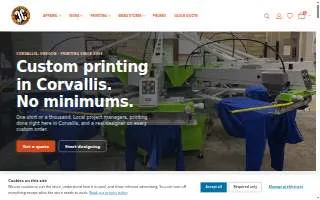 Corvallis Custom website