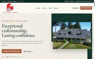 Eagle Point Roofing website