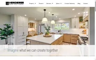 Henderer Design + Build + Remodel website