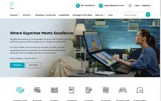 Proprint of Corvallis website