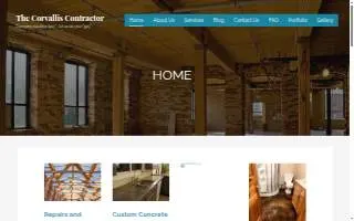 The Corvallis Contractor website