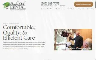 Pacific Oak Dental website