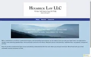 Holmbeck Law LLC website