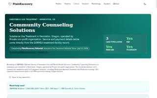 Community Counseling Solutions - Substance Abuse Treatment