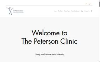 Peterson Clinic website