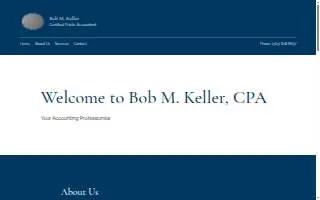 Bob M. Keller, CPA website