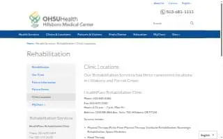 Hillsboro Medical Center HealthPlace Campus website