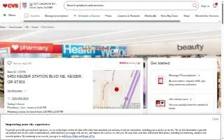 CVS Pharmacy of Keizer website