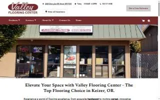 Valley Flooring Center website