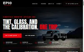 Epic Glass website