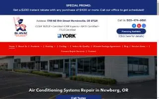 Dr. HVAC Inc website