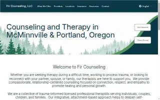 Fir Counseling, LLC website
