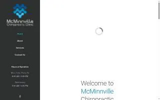 McMinnville Chiropractic Clinic website