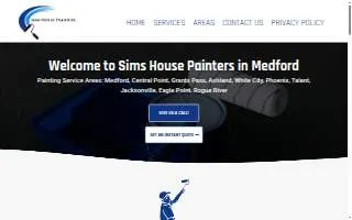 Sims House Painters website