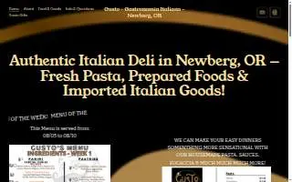 Gusto Gastronomia Italiana website
