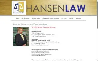 Hansen Terry R website