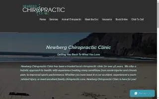 Newberg Chiropractic Clinic website