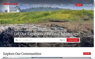 Advantage Real Estate of Newport website