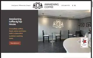 Awakening Coffee & Tap House & Brewery website