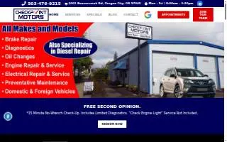 Checkpoint Motors website
