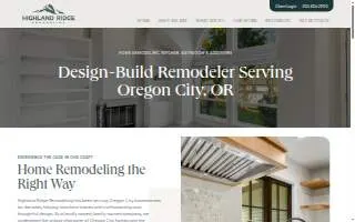 Highland Ridge Remodeling website