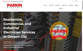 Parkin Electric Inc website
