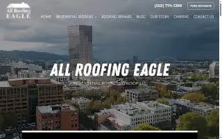 All Roofing Eagle Construction Inc website