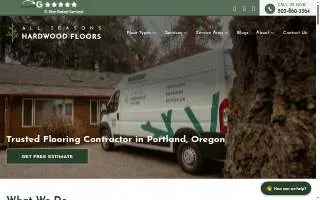 All Seasons Hardwood Floors website