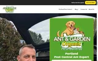 Ant & Garden Organic Pest Control website