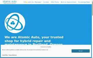 Atomic Auto Hybrid Repair website