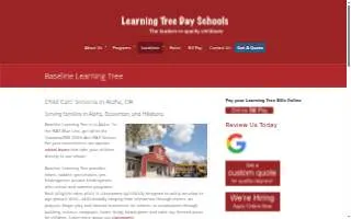Baseline Learning Tree of Portland website