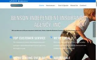 Benson Independent Insurance Agency, Inc. website