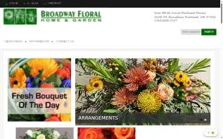 Broadway Floral Home & Garden website