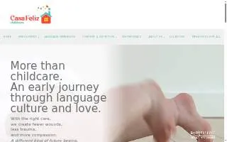 Casa Feliz Child Care website