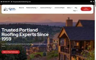 Cascade Roofing Portland website