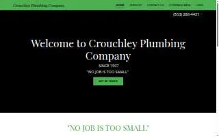 Crouchley Plumbing Co. website