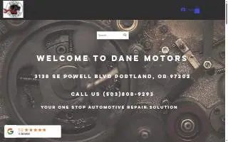 Dane Motors Automotive Repair website