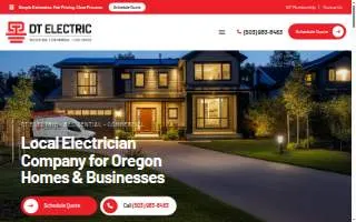 DT Electric of Portland website
