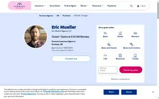 Farmers Insurance - Eric Mueller website