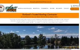 Flow Roofing website
