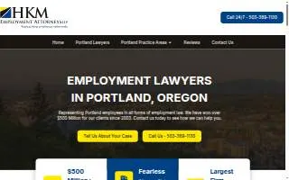 HKM Employment Attorneys LLP of Portland website