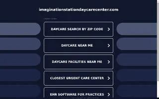 Imagination Station Daycare website