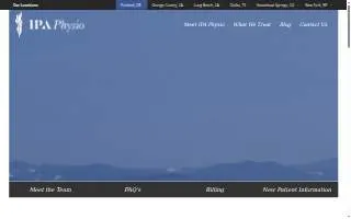 IPA Physio Portland website