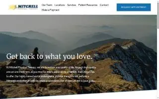 Mitchell Physical Therapy website