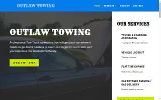 Outlaw Towing & Roadside Assistance Portland website